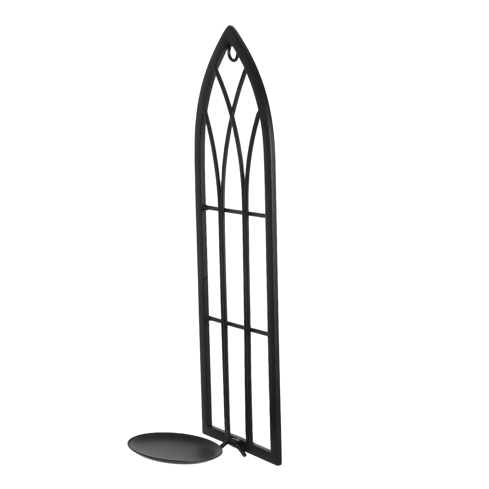 

Simple Iron Wall-Mounted Holder For Home Decor Easy To Clean Foldable Metal Wall Stand Vintage Style Decorative