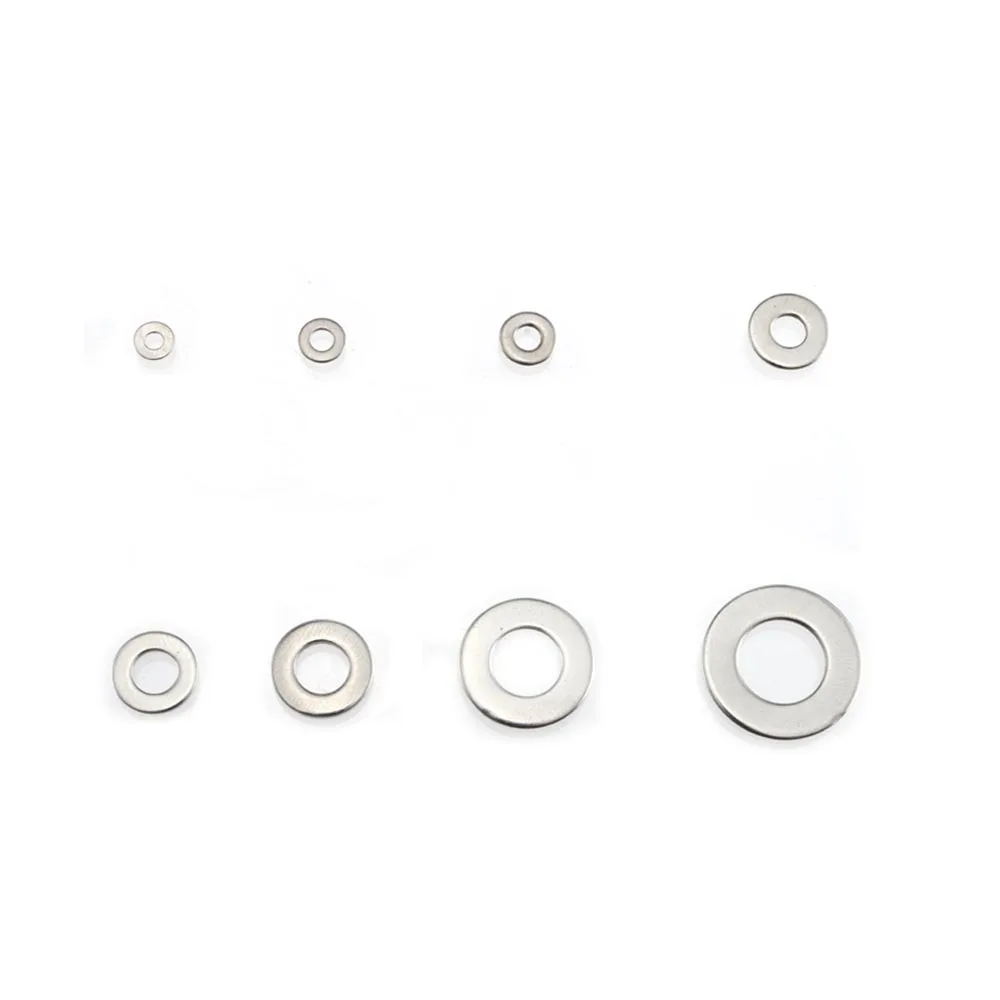 400pcs Car Seal Solid Gasket Washer Set Stainless Steel M2 - M10 Ring Auto Vehicle Tool Repair Accessory