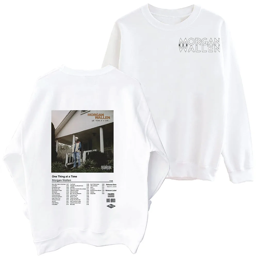 Morgan Wallen Dangerous The Double Album  Sweatshirt Harajuku Round Neck Long Sleeve Oversized