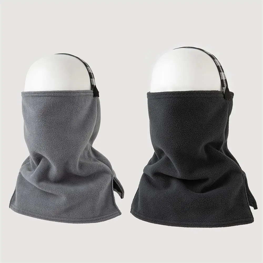 Fashion Soft Fleece Neck Warmer Plush Thick Ski Tube Scarf Half Face Mask For Skating Running Hiking