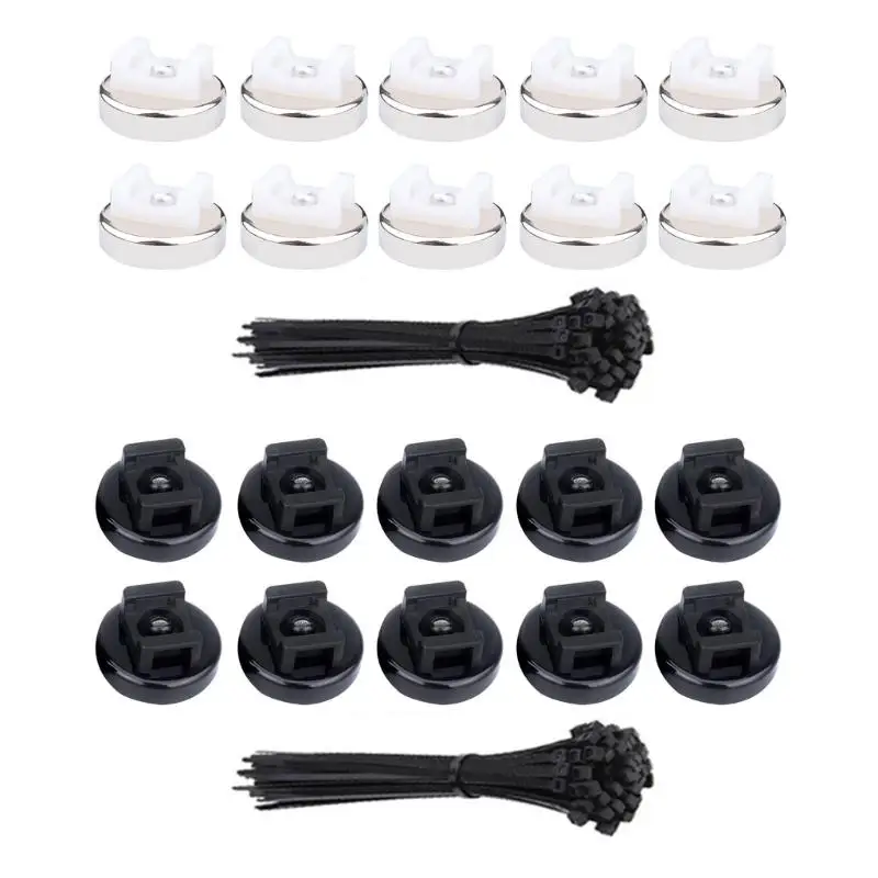 

652F 20Pcs Strong Hold Cord Management Systems With Sturdy Nylon Straps