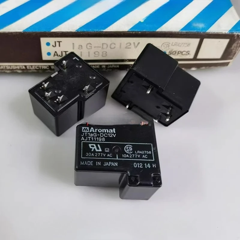 5 PZ/LOTTO JT1aG-DC12V Relè di Potenza 12VDC 30A SPST-NO