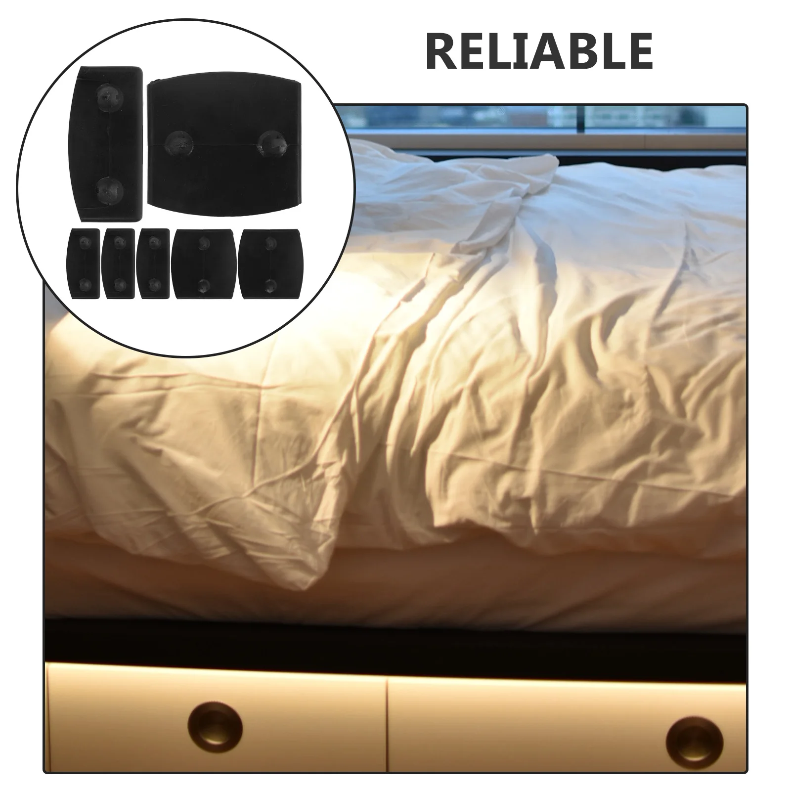 

36pcs Frame Brackets Bed Rail Support Replacement Wood Slat Holders Easy Install Furniture Parts Thickened Bed Plate