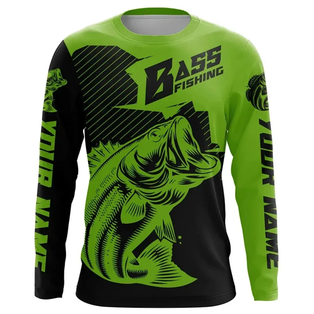 MEN'S FISHING SHIRT LONG SLEEVE T-SHIRT CAMPING OUTDOOR MEN'S T-SHIRT SUMMER PROFESSIONAL FISHING PATTERN MEN'S CLOTHING KIDS