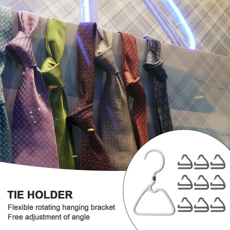 Scarf Hanger 360 Degree Rotating Hangers For Closet Adjustable Twirl Tie Rack Belt With 9 Hooks Tie Holder Organizer For Belts