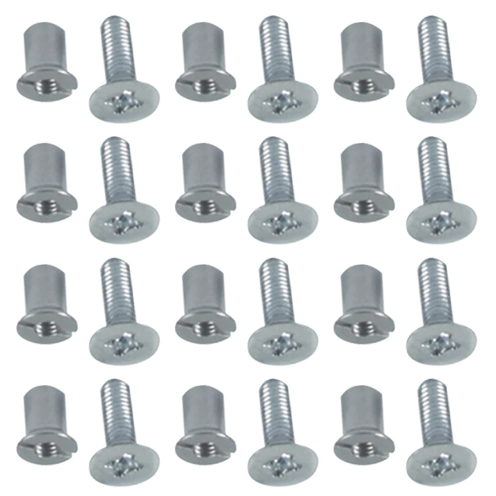 Zestaw 24 szt. metalowych śrub mocujących ze stali nierdzewnej, uniwersalny zestaw śrub do szpuli NAB, do szpuli 10,5 cala z gwintem 1/4 cala.