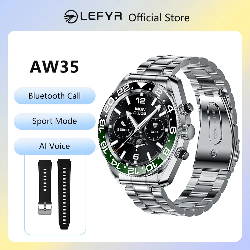 LEFYR AW12 High-end Men's Smartwatch Smart Watch 2024 Men Original Copy Brand Replica Fitness Bluetooth Call Voice Connected fit