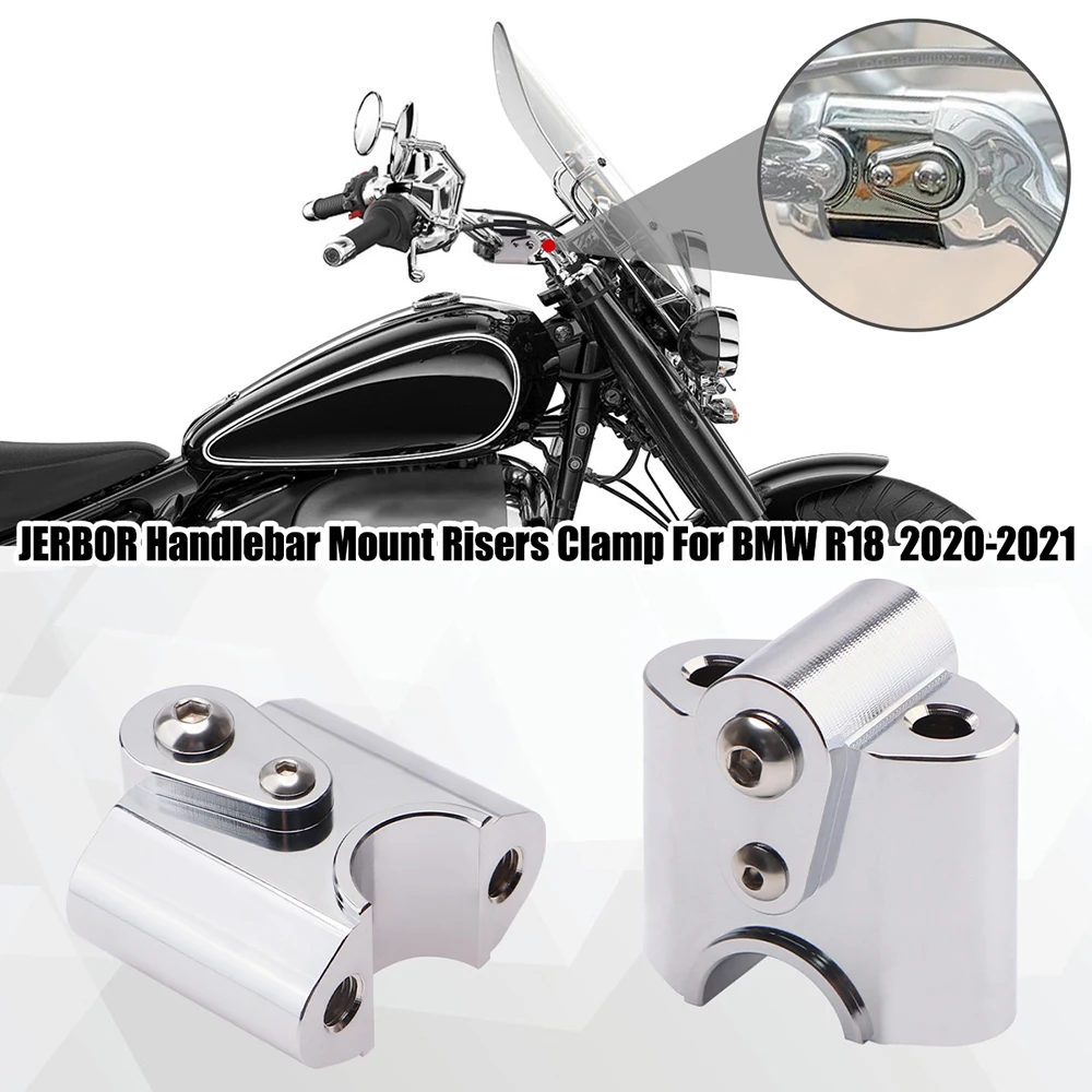 

Chrome Handlebar Mount Risers Clamp For BMW R18 Classic R18 2020-2021 Motorcycle Handle Parts