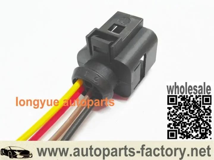 Longyue 10pcs Cooling Fan Control Module Pigtail Connector Accessories For 98-99 Audi A4 Plug - 1J0 973 713 / 1J0973713 12
