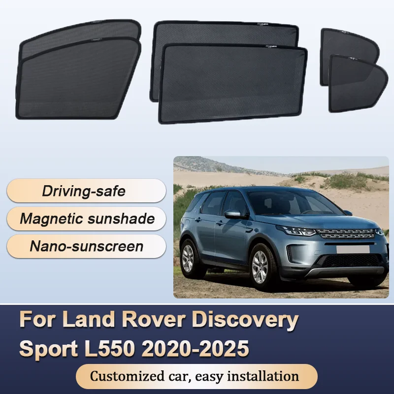

Sun Shades For Land Rover Discovery Sport L550 Facelift 2020-2025 Sunshades Magnetic Privacy Protection Visor Auto Accessories