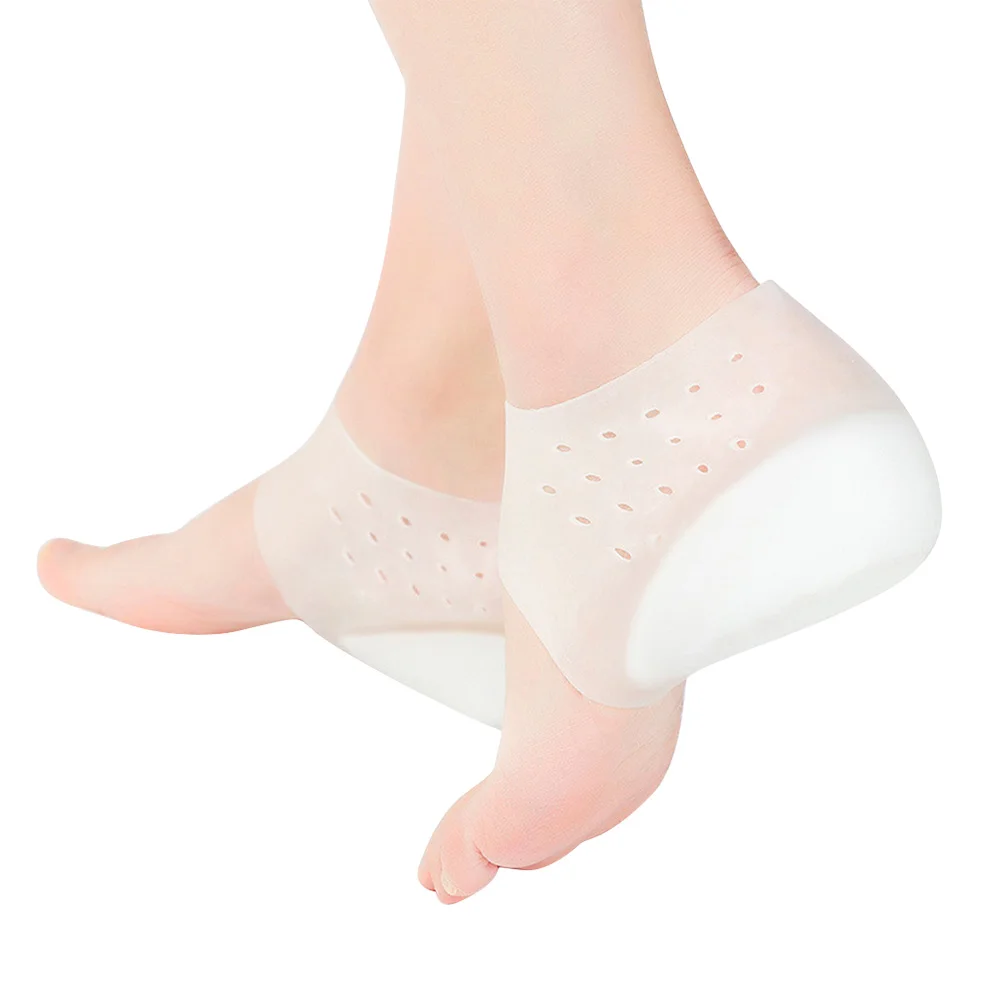 

Shoe Height Inserts Invisible Heightening Insole Half Heel Insoles Plug-in Ankle White Silicone Pads Miss