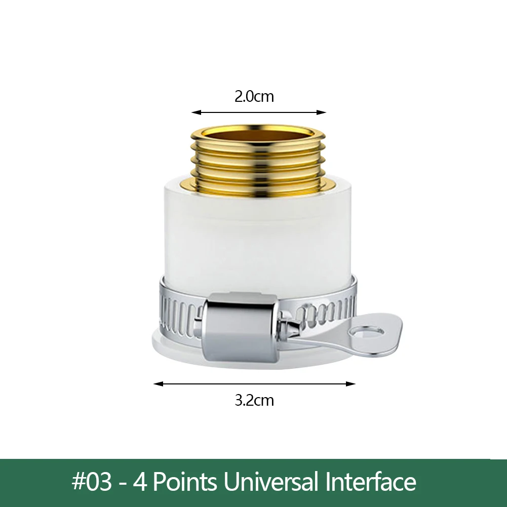 Faucet Extension Extender Silicone Tube Connector Kitchen Bathroom Tap Part 22mm-1/2", 24mm-1/2", 4 Points Universal Interface