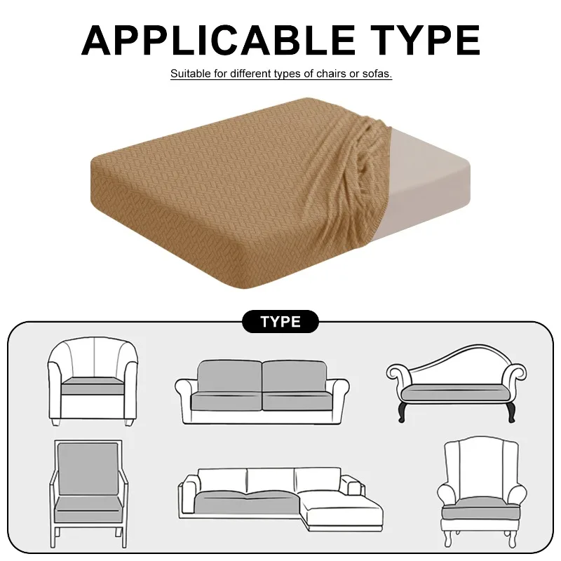 وحدات غطاء وسادة أريكة الجاكار 1 2 3 4 مقاعد L على شكل الأريكة الغلاف المقعد الخلفي وسادة تغطي 2026 غرفة المعيشة #5