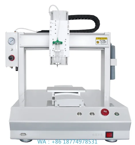 Dispenser Robot with Hot Melt Glue, UV, Resin Automatic Rotating Glue Dispensing Robot Machine 3 Axis Glue