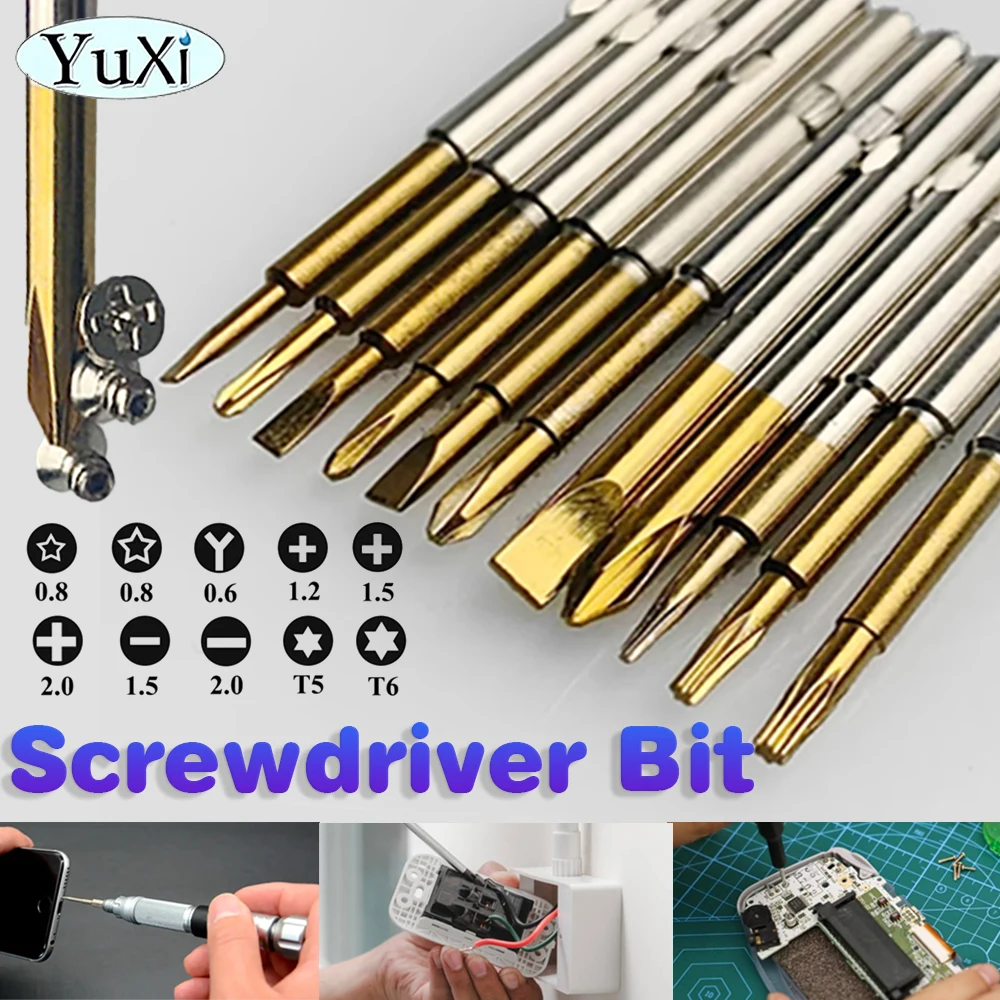 

1Piece Special-shaped Screwdriver Bit For Phone Gamepad PSP PS4 NES GBC Slotted Phillips Triangle Magnetic Screwdriver Head Part