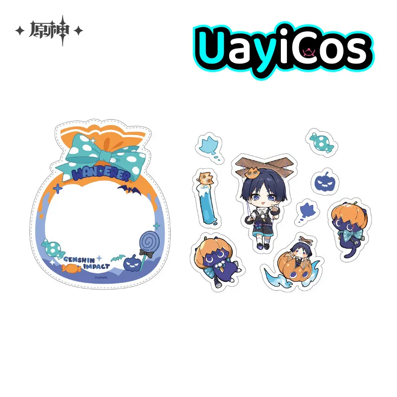 

Original Sticker Genshin Impact Wanderer Wriothesley Arlecchino Sticker Set Twilight Whimsy Ornament Doll Accessories Anime Toy