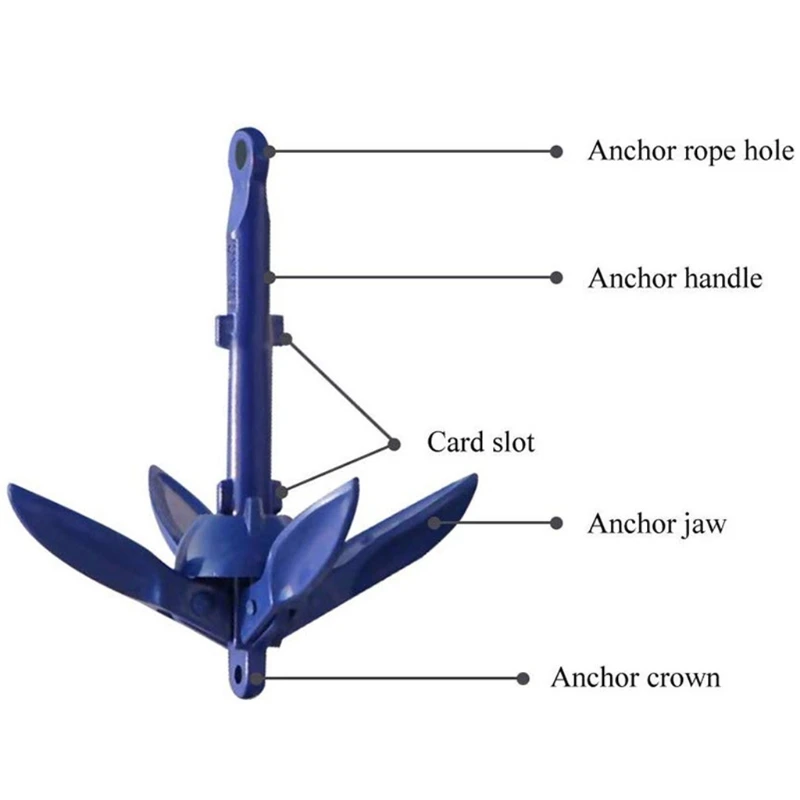 Durable Four Claw Umbrella Anchors Designed for Sailboats Motor Boats Canoes Boats Corrosion-resistant