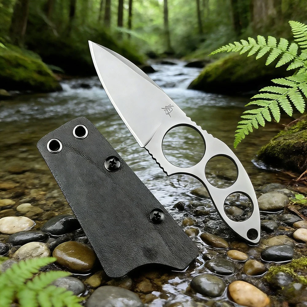 

Маленький карманный нож с фиксированным лезвием, портативный, для повседневного использования, активного отдыха, кемпинга, приключений в джунглях, спасательных операций, из нержавеющей стали, с защитным чехлом.