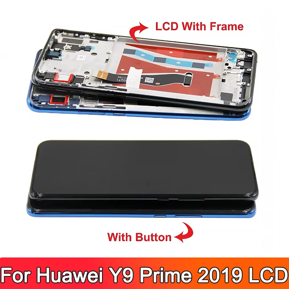 6.59\'\' AMOLED Display For Huawei Y9 Prime 2019 Lcd Touch Screen Digitizer Assembly For huawei P Smart Z STK-LX1 LCD Replacement