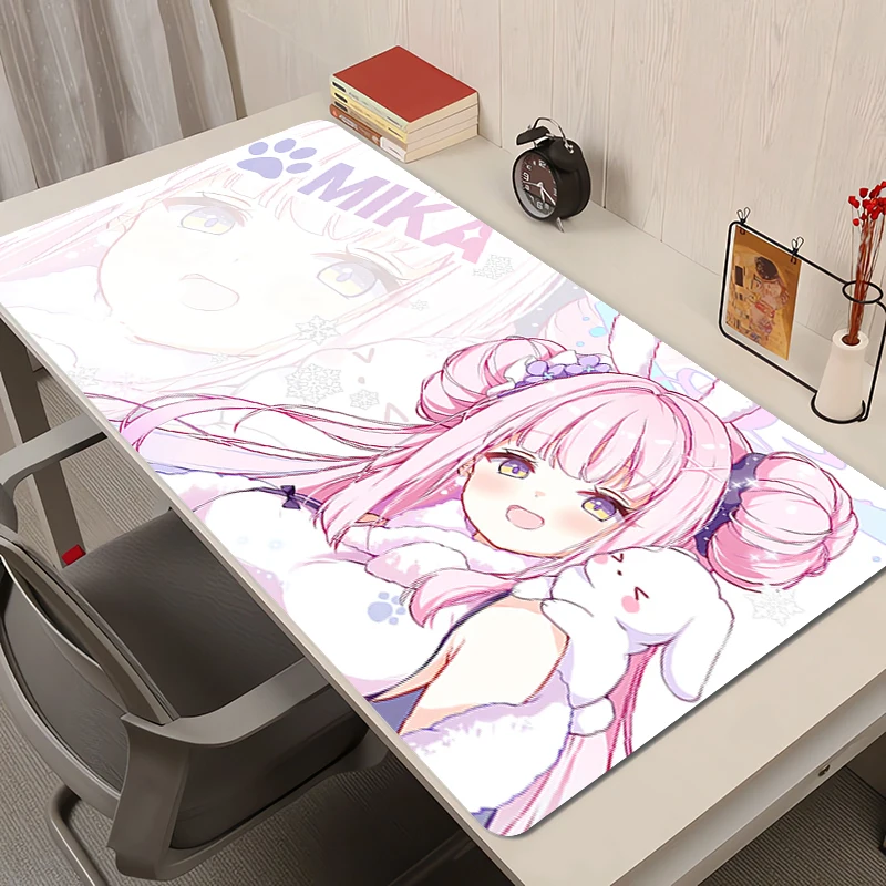 

Pink Mouse Pad Laptop Kawaii Bunny HD Print Anime Mousepad Blue Archive Misono Mika Desktop Mouse Mat PC Cute Girl Keyboard Pad