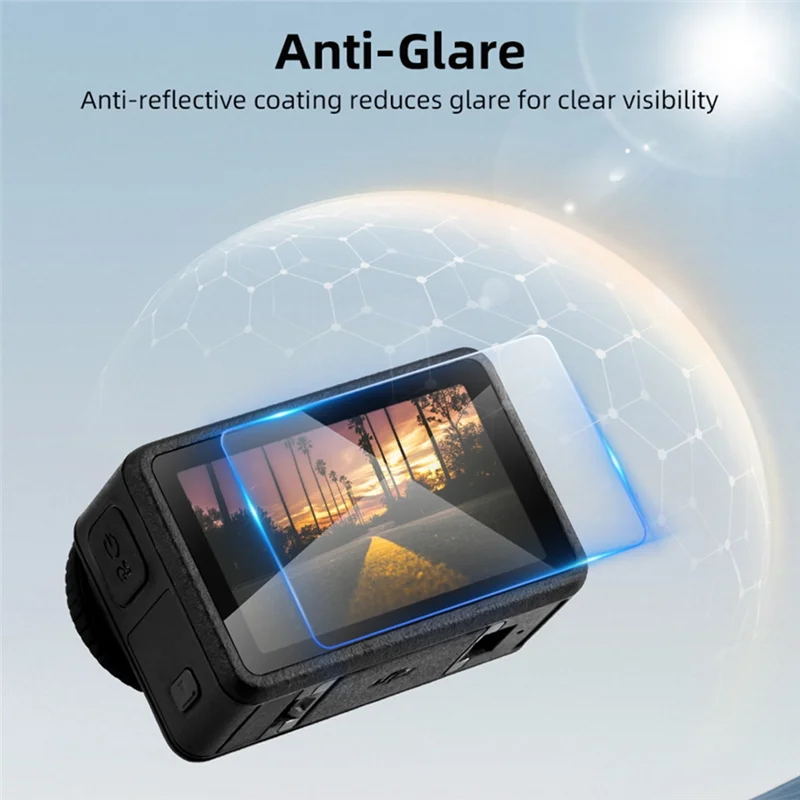 BAAY For DJI Osmo Action5pro Lens And Screen Anti-Reflection AR Film With Support Bracket Accessories