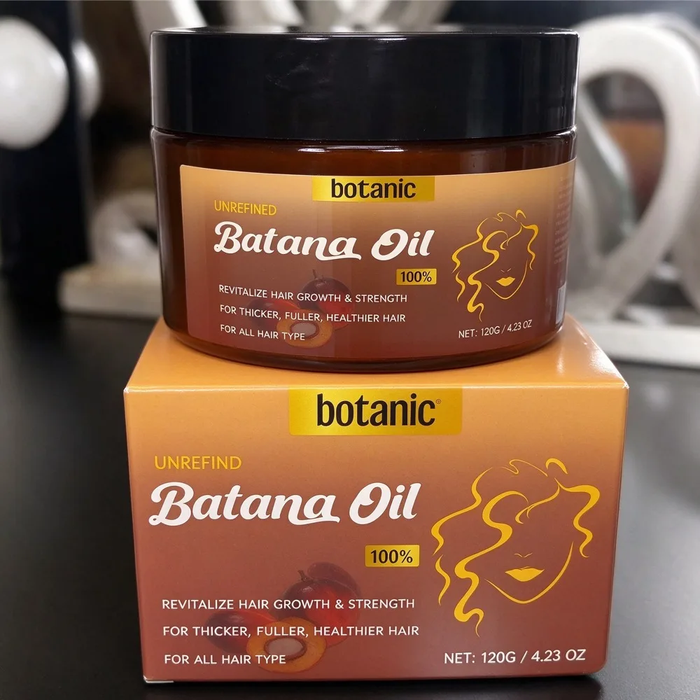 120g Botanic Unrefined Batana Oil 100% Pure Natural Hair Oil Repair Strengthen Hair Roots Promote Hair Growth For All Hair Types