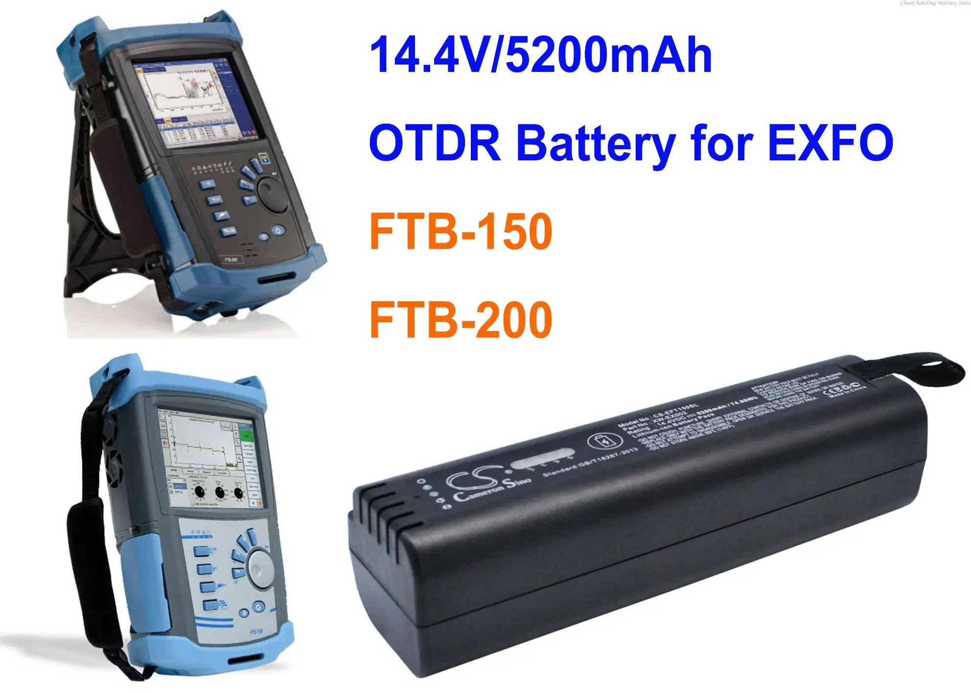 5200mAh OTDR Battery XW-EX002, XW-EX006, L08D185A, L08D185UG for EXFO FTB-150, FTB-200