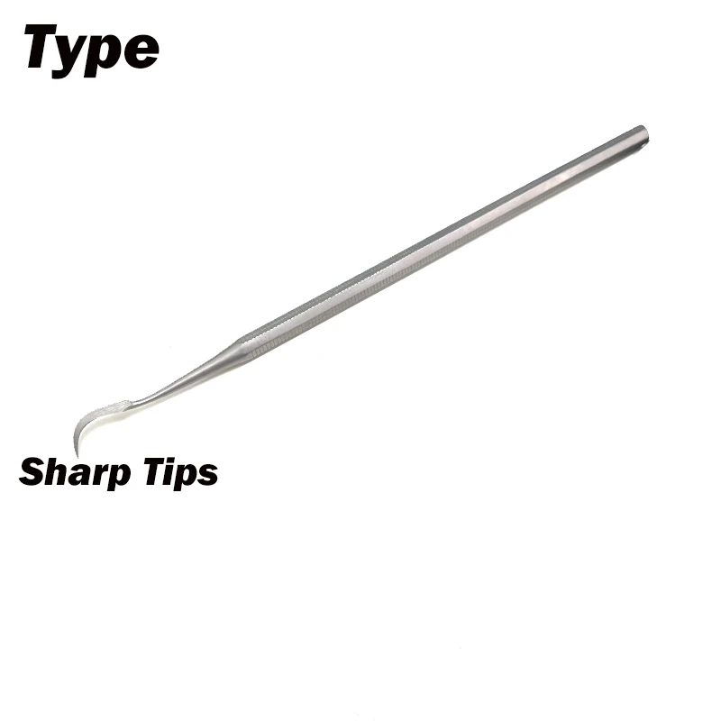 Dental Veneer Removal Tool Stainless Steel Porcelain Teeth Moulds Veneer Removal Dental Tools Sharp/Flat tips