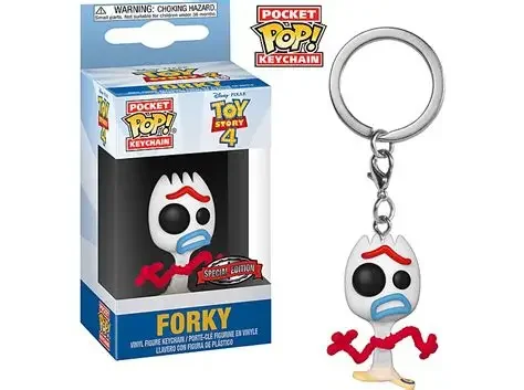 Nuevo llavero FUNKO POP POCKET DISNEY FORKY PORTACHIAVI, figura de acción de PVC de la película Toy Story 4, modelo coleccionable de juguete para niños