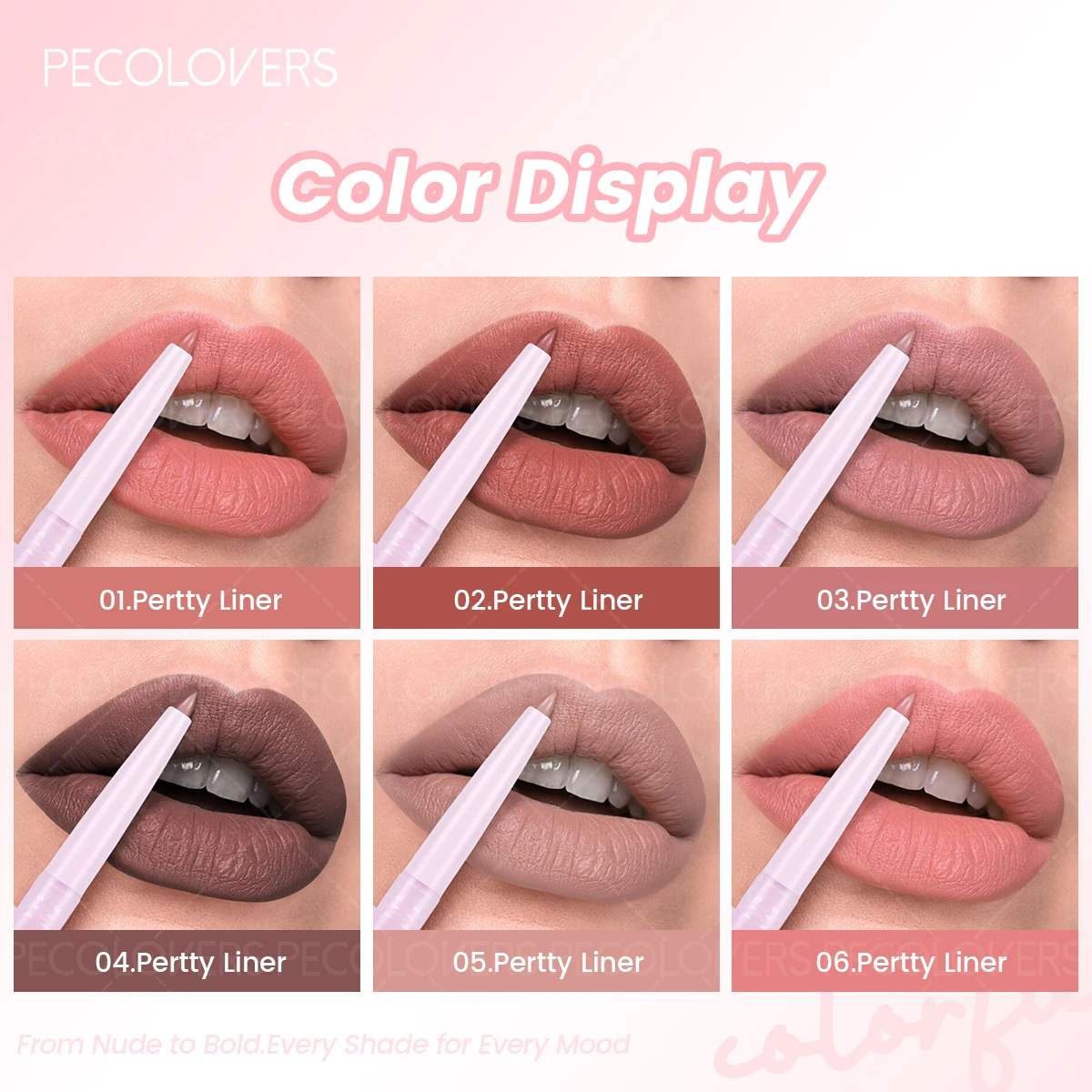 1 ชิ้นปากกาลิปไลเนอร์กำมะหยี่เนื้อแมท, ลิปไลเนอร์และลิปสติก 2 ใน 1,กันน้ำยาวนานไม่เหนียวเหนอะหนะ, ของขวัญเทศกาลที่สมบูรณ์แบบ