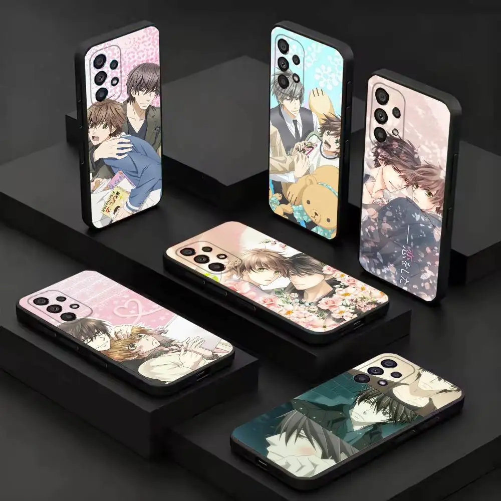 Sekai Ichi Hatsukoi Black Protective Cell Cover For Samsung S26 25 24 23 22 21 20 10 10E Plus FE Ultra Note Soft case