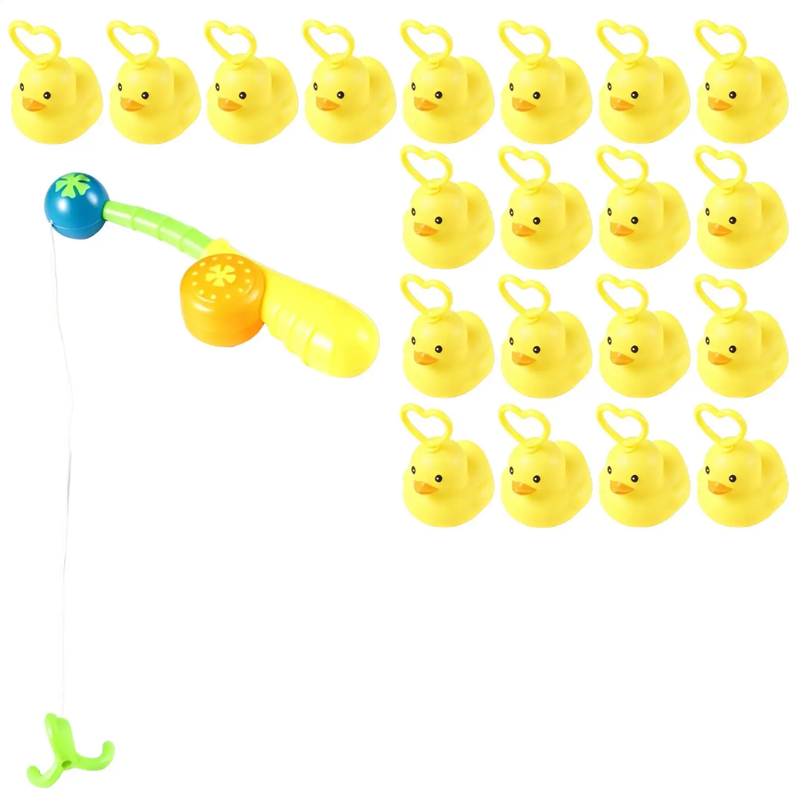 Kids Fishing Toy Catch Duck Water Play Activities Educational Toy with Pole Rod for Kids Boys Girls Kindergarten Daycare
