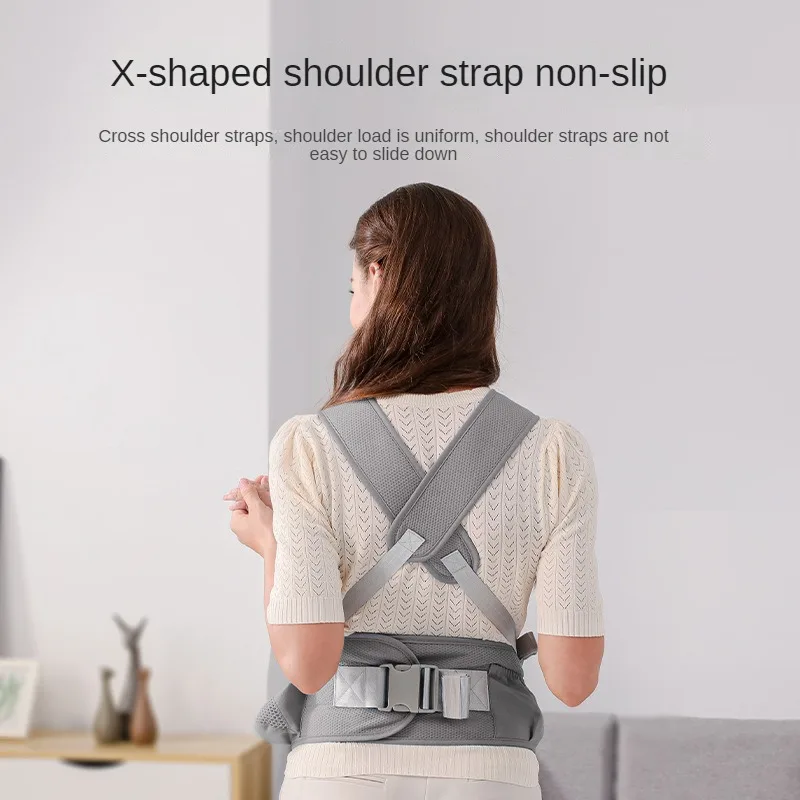 Non Blocking Neck Strolling Baby Shoulder Strap New Waist Stool Lightweight Breathable Front Rear Dual-purpose Baby Hugging Tool