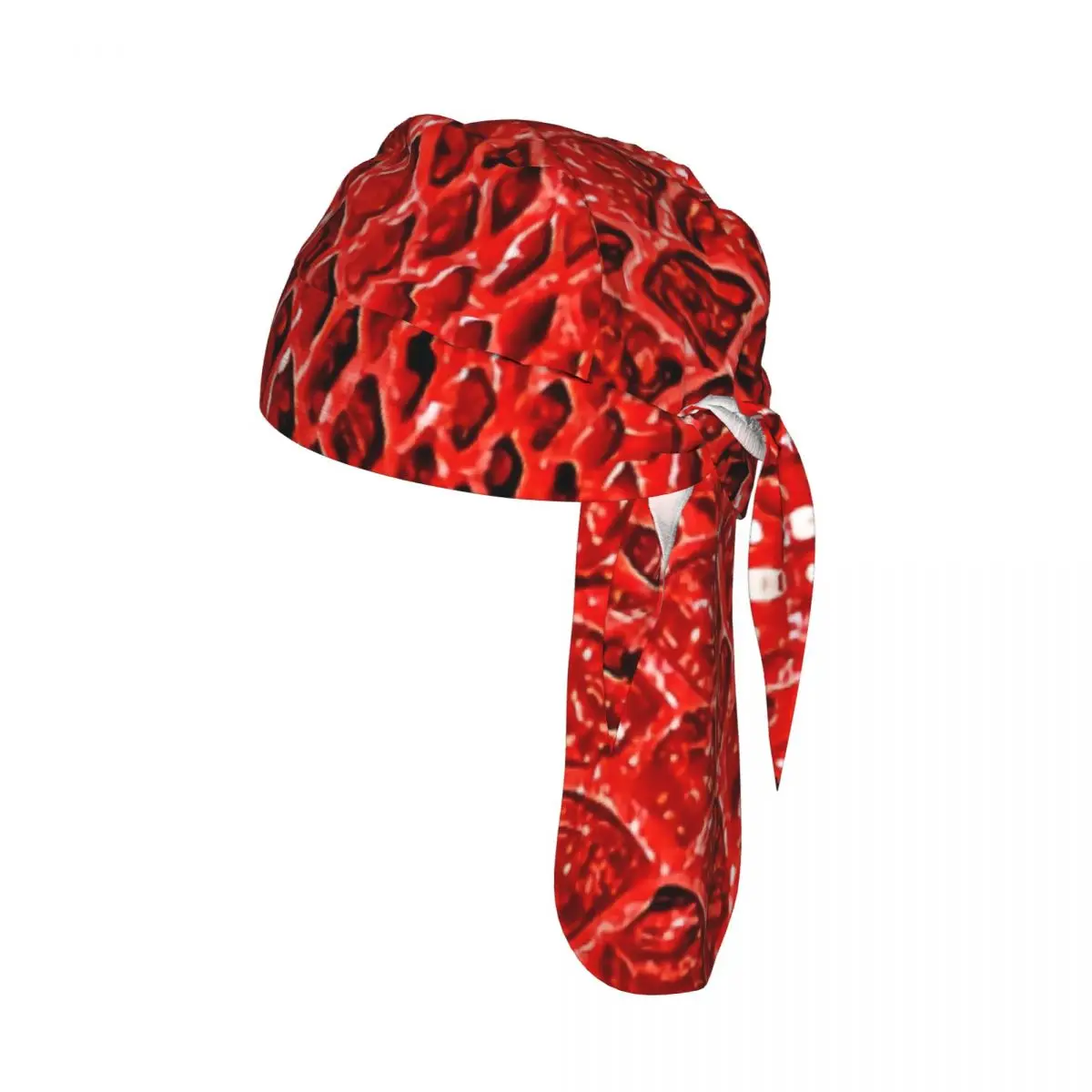 

Велосипедная повязка на голову с принтом под змеиную кожу, быстросохнущая, солнцезащитная, красная