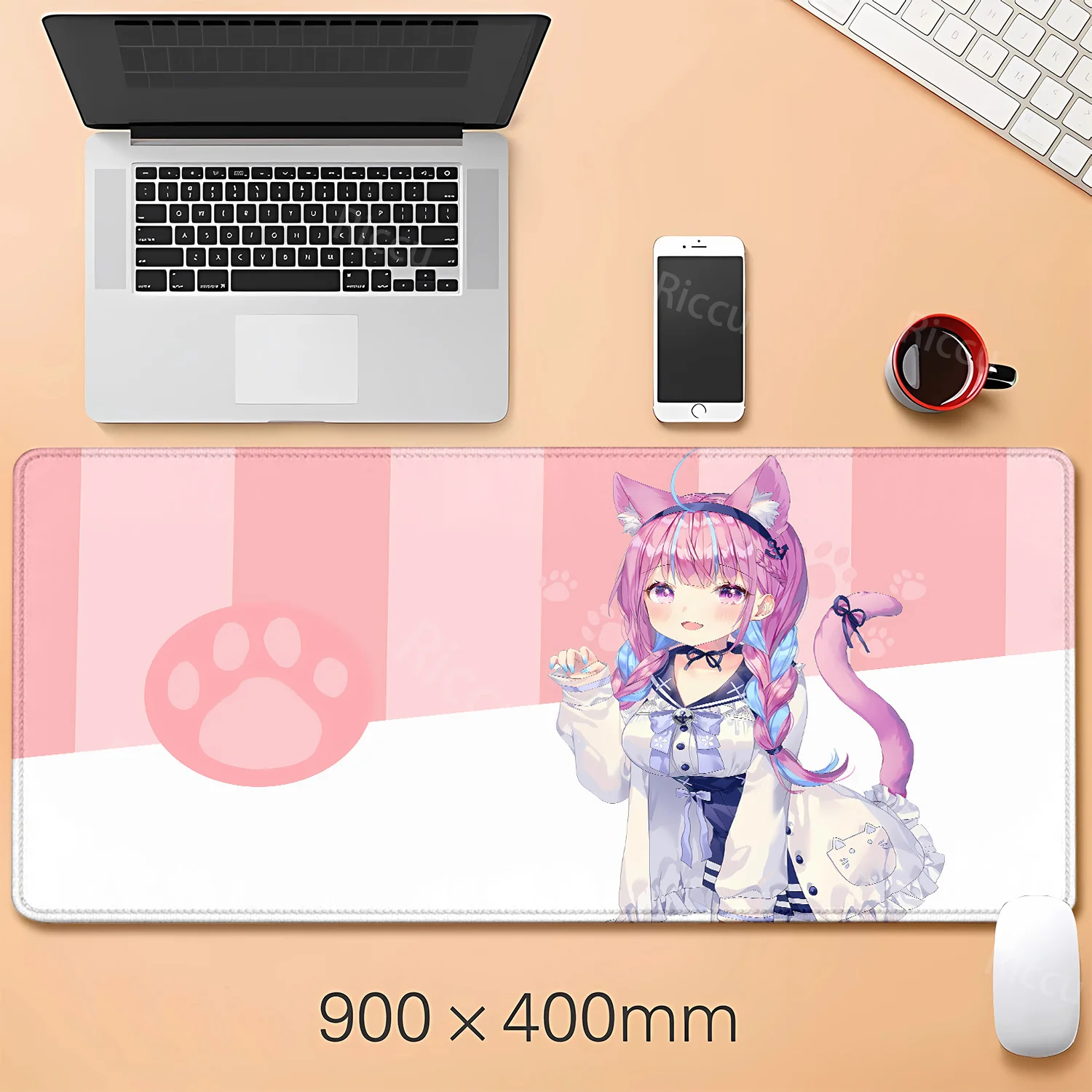 1pc Hololive Minato Aqua Anime Sexy girl teclado mouse pad Desk Mat With mousepad Gaming offices accessories print HD Gaming pad