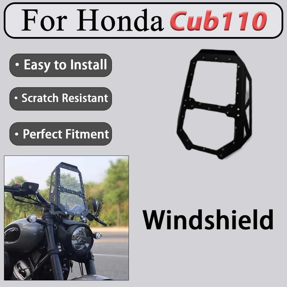 For Honda Cub 110 Slide-Out Shelves Vintage-Style Front Fender Compatible with Side-Mounted Saddlebags Motorcycle Accessories