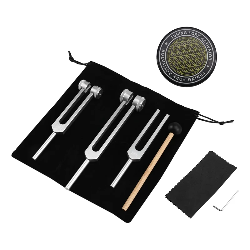 

A99I-тюнинговые вилки для набора для заживления 128 Гц, 256 Гц, 512 Гц и устройства звуковой терапии активатора, звуковые инструменты для заживления чакр