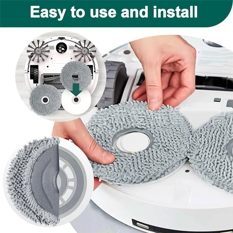 KEOL-Wischpad für Roborock Q Revo, Qrevo Maxv, Qrevo S, Qrevo Pro, Qrevo Slim, P10, P10S, V20, P10S Pure, P20 Pro Staubsaugerzubehör