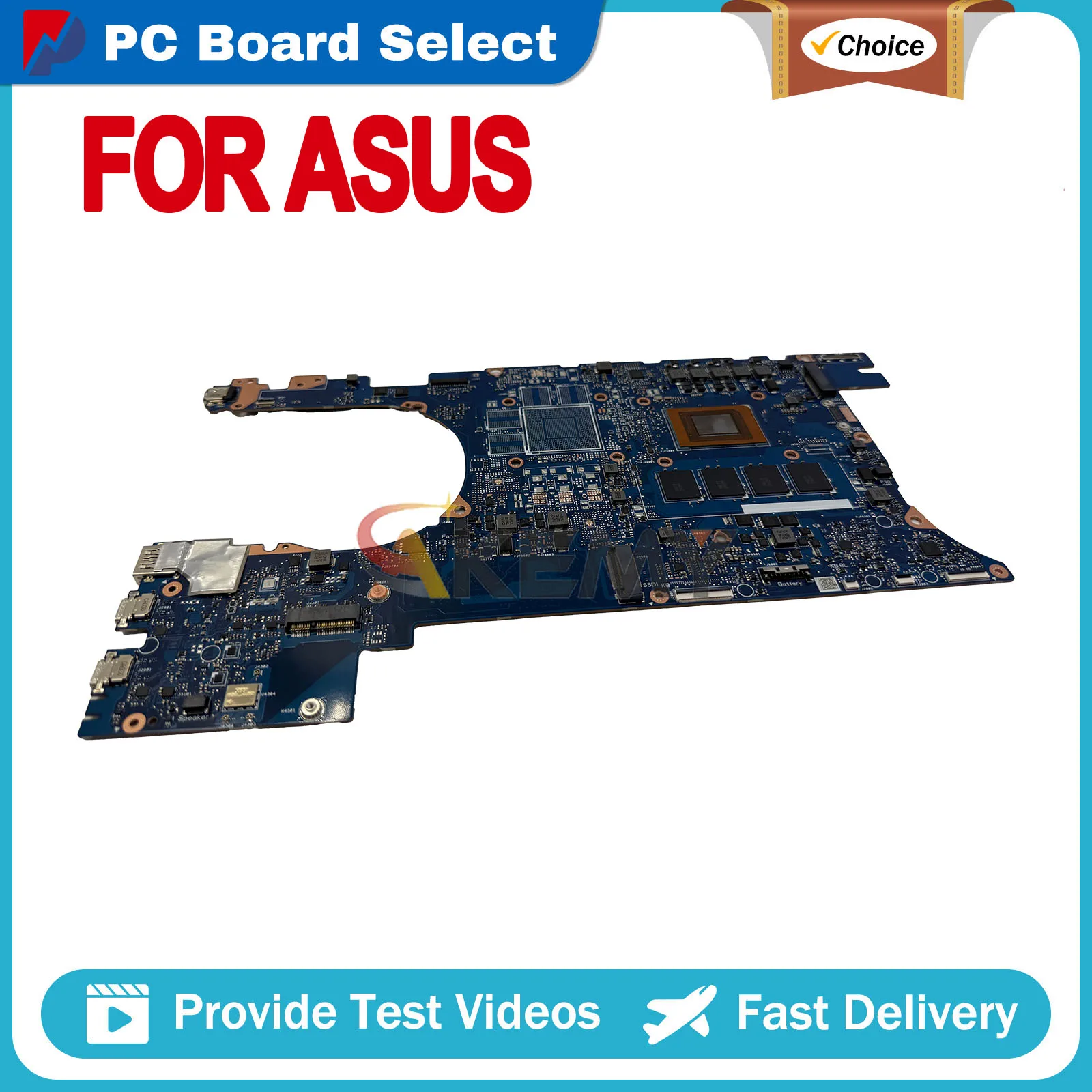 

UM6702RA Mainboard For ASUS Zenbook Pro UM6702RA UM6702R Laptop Motherboard R5-6600H R7-6800H R9-6900H 8G/16G RAM