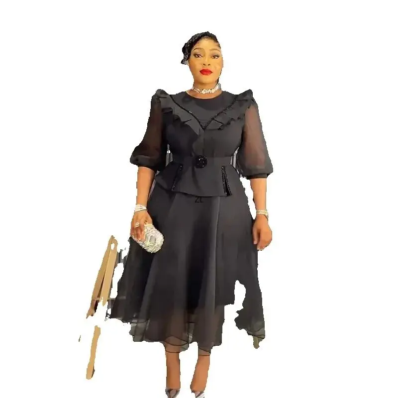 

Длинное платье Дашики в африканском стиле больших размеров, элегантное платье Анкары для женщин, мусульманское свадебное платье, африканская одежда