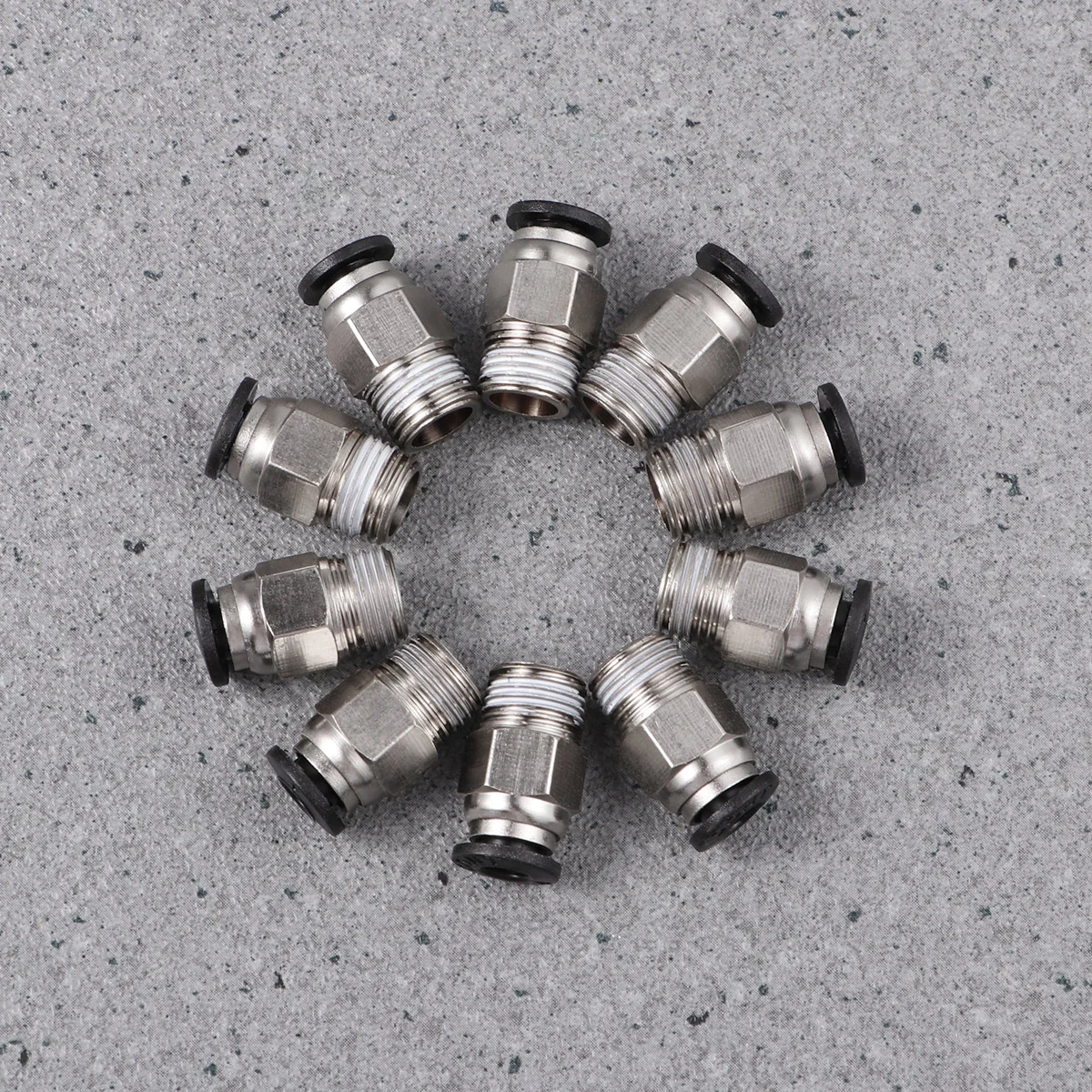 

UEETEK 6pcs PC4-01 Male Straight Pneumatic PTFE Tube Fitting Connector for 3D Printer ptfe tubing fitting