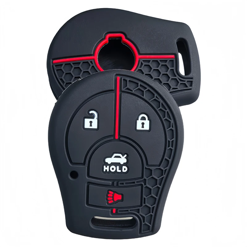 Remote 4 Buttons Car Key Silicone Case Cover Shell For Nissan Maxima Versa Altima Sentra Tiida Armada X-Trail