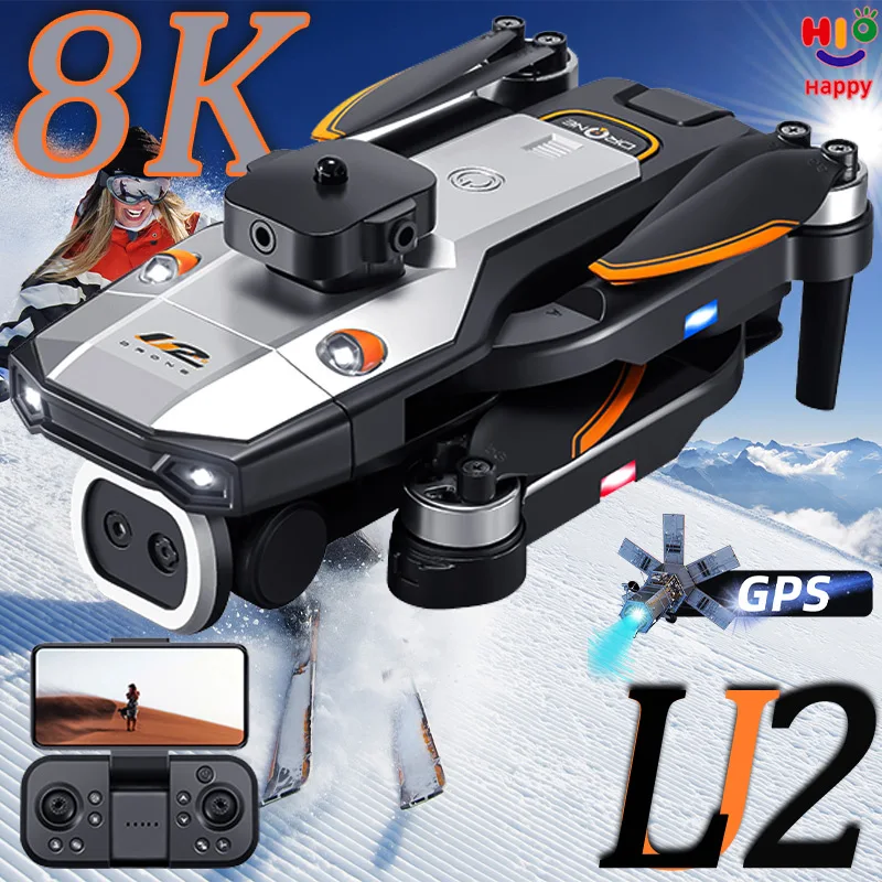 Lu2 Drone GPS Dual 8K Profesional 4K HD Camera Obstacle Avoi