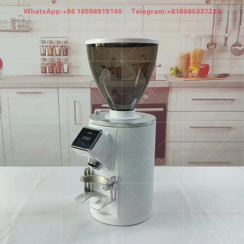 11 Gear Adjusted 64mm Stainless Steel Grinder Mill Touch Screen Control Electric Coffee Bean Grinder