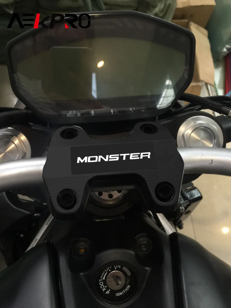 For MONSTER 821 Monster821 Motorcycle Handlebar Riser Up Back Move Support Bar Handle Riser Mounting Clamp monster Accessories