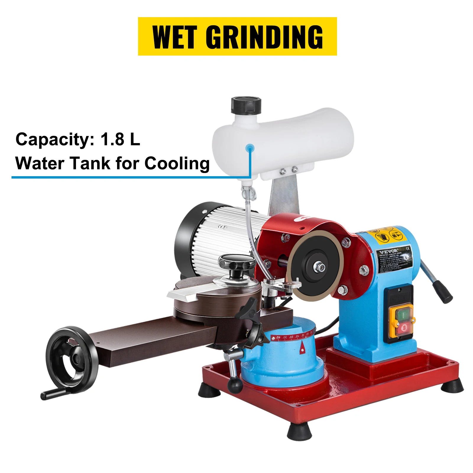 Blade Sharpener Rotary Angle Water Injection Grinder TCT Saw Blades Polishing Machine Sharpening 370W Saw Blade Grinding Machine