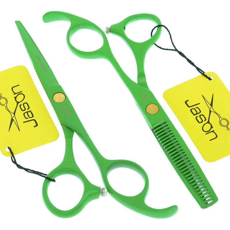 Jason 5,5 Zoll Haarschere Friseur Haarschneideschere Effilierschere Salon Friseur Styling Werkzeuge Haarschmuck A0072D – Detail 3
