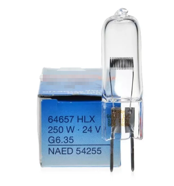 64655 64656  64657 HLX 24V250W G6.35 Halogen Tungsten Bulb NAED 54255-5pcs