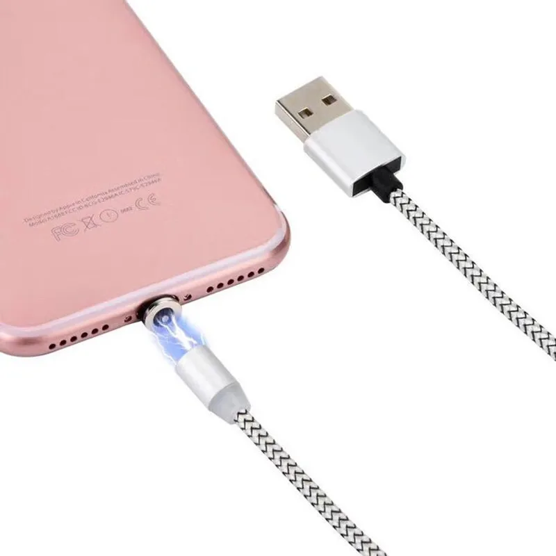 1m 2m USB Magnetic Wire Charging Cable For Apple iPhone 13 12 11 PRO XS MAX XR 5S SE 6S 7 8 Plus ipad mini air 2 Charger Line