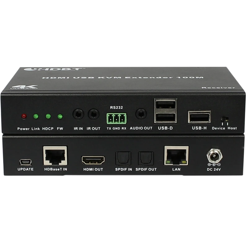 HDBaseT 2.0 HDMI USB KVM Extender up to 330ft/100m over a CAT5e/6/7 cable